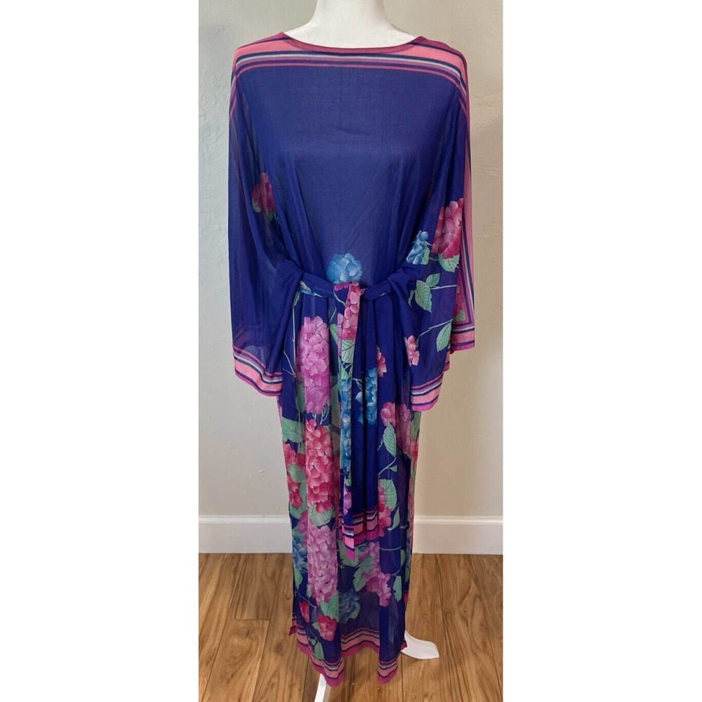 Saks 5th Ave Sheer Floral Caftan